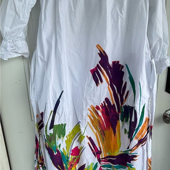 Colorful Floral Long Sleeve Dress - Picture 5 of 6